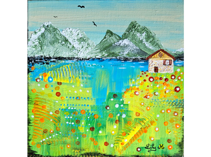 Tableau 3D 20x20 cm Série "Home Sweet Home" #4