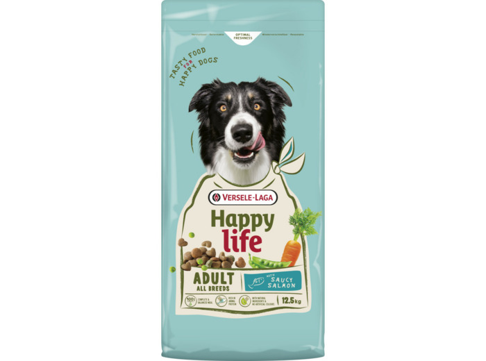 Croquettes HAPPY LIFE Adulte Saumon - 12.5KG