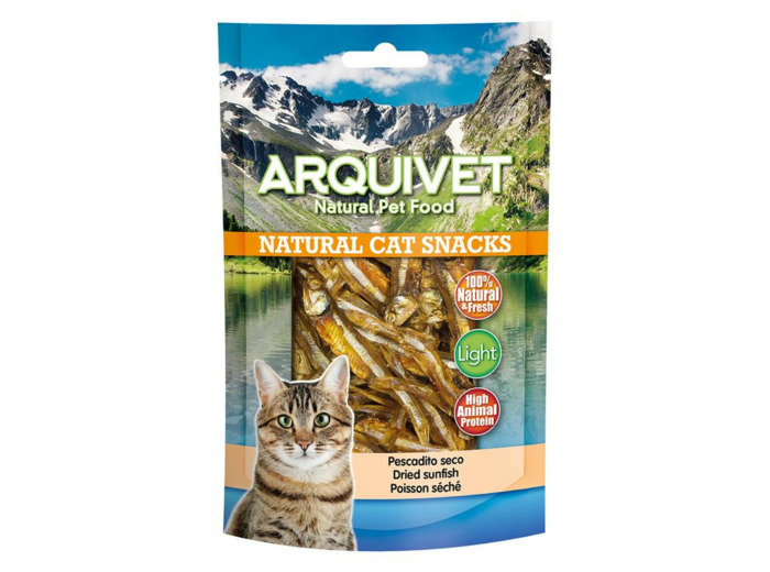 Friandises poissons séchés pour chat -  50g