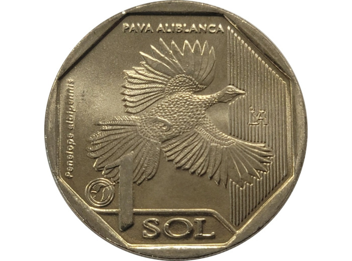 PEROU 1 SOL PAVA ALIBLANCA 2018 UNC (W395)