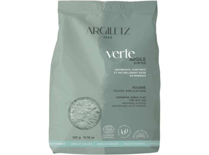 Argile verte illite surfine 300g Argiletz