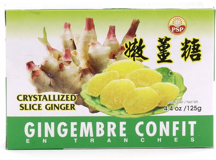 Gingembre confit en tranches - Ginger Slice (125g)