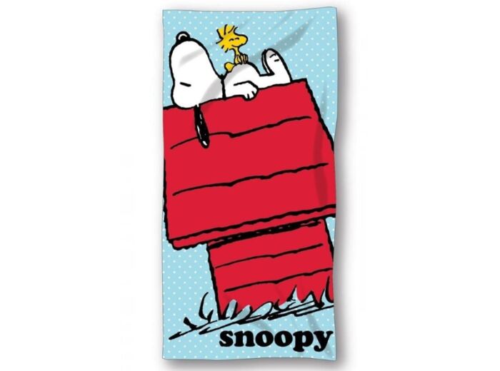 Serviette de plage Snoopy + Woodstock 70 x 140 cm