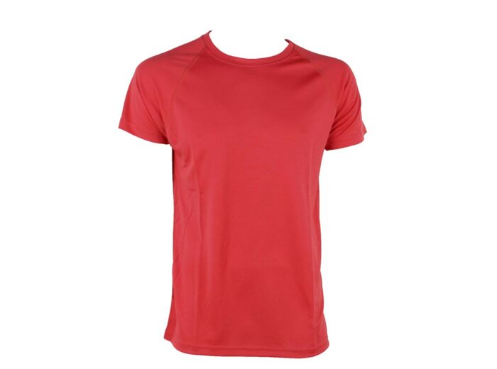 T-shirt rouge (100% polyester)