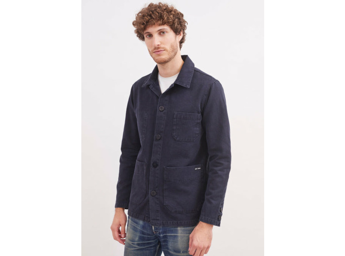 Veste vareuse Sirocco boutonnée, en toile de coton canvasSaint James