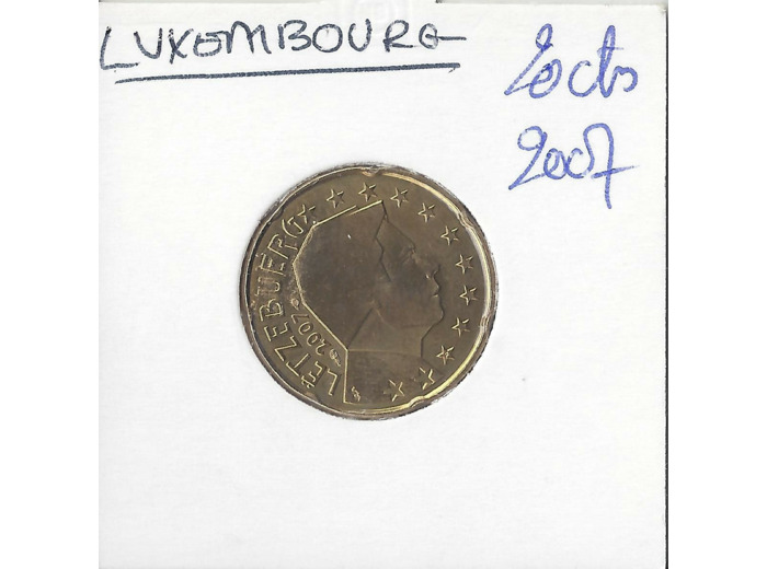 Luxembourg 2007 20 CENTIMES SUP
