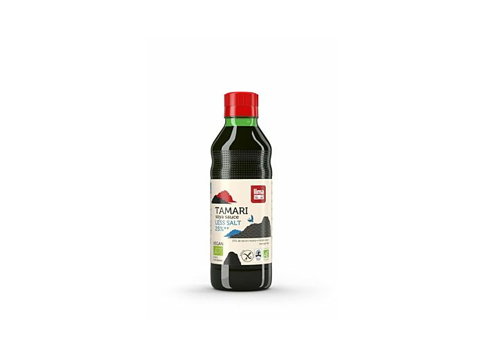 Sauce soja Tamari 25% Less Salt bio-250 ou 500ml-Lima