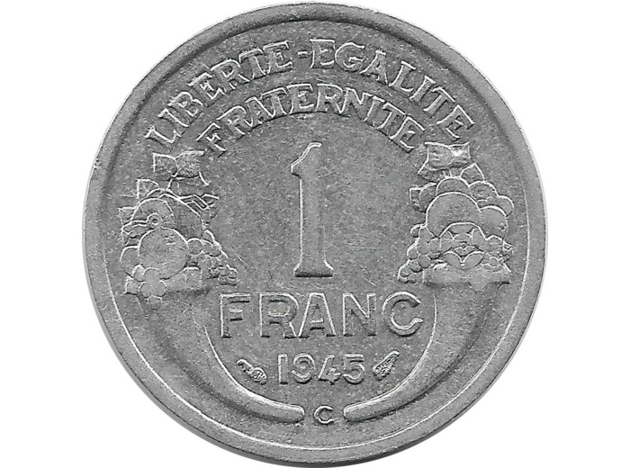 FRANCE 1 FRANC MORLON 1945 C TTB