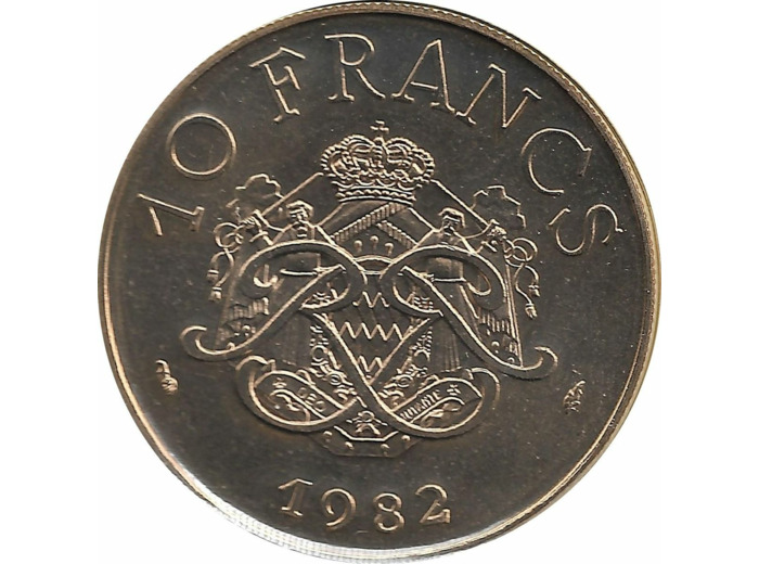 MONACO 10 FRANCS 1982 FDC