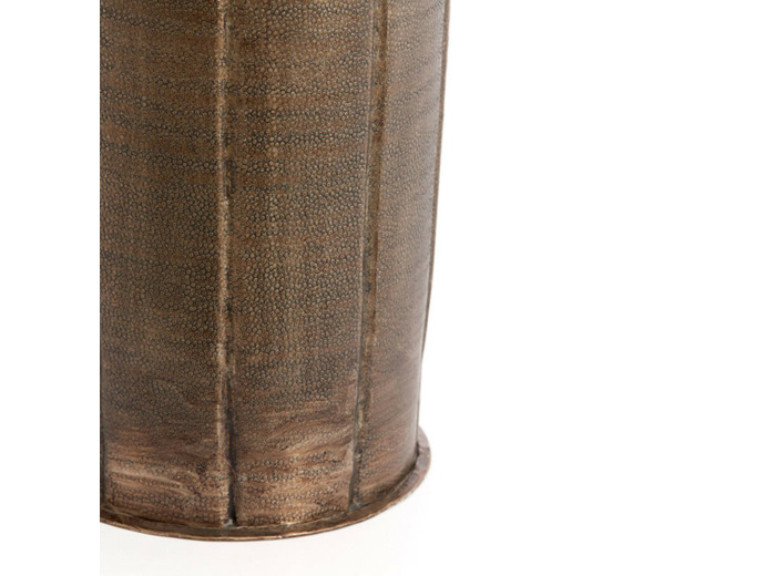 Vase soliflore en métal marron 107x24x24cm