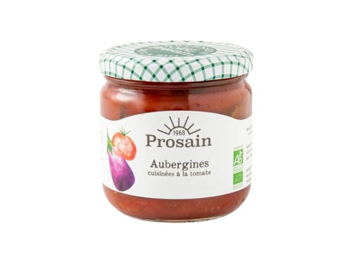 Aubergines Bio cuisinées à la tomate-345g-Prosain
