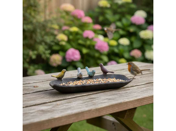 Mangeoire Arc en ciel gourmand 25x11x6cm