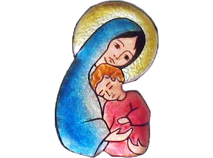 Vierge maternelle 6cm - EMAUX DU LIBAN