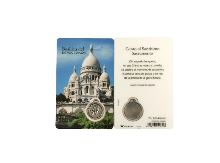 Carte-prière - Montmartre - BASILIQUE - ESPAGNOL