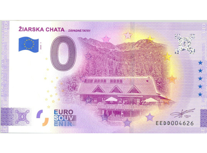 SLOVAQUIE 2020-1 ZIARSKA CHATA BILLET SOUVENIR 0 EURO TOURISTIQUE  NEUF