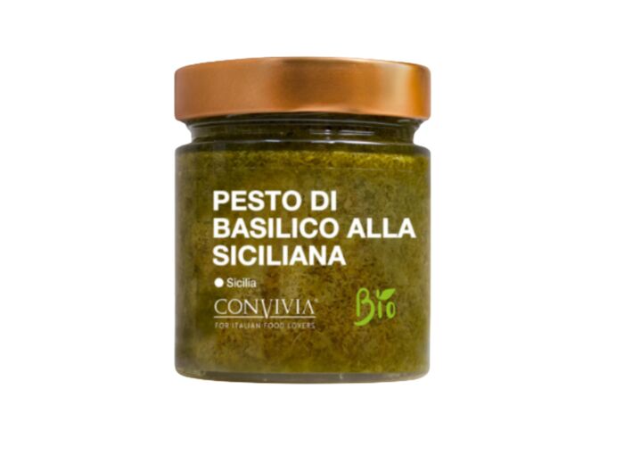 Pesto au basilic sicilien bio 190g