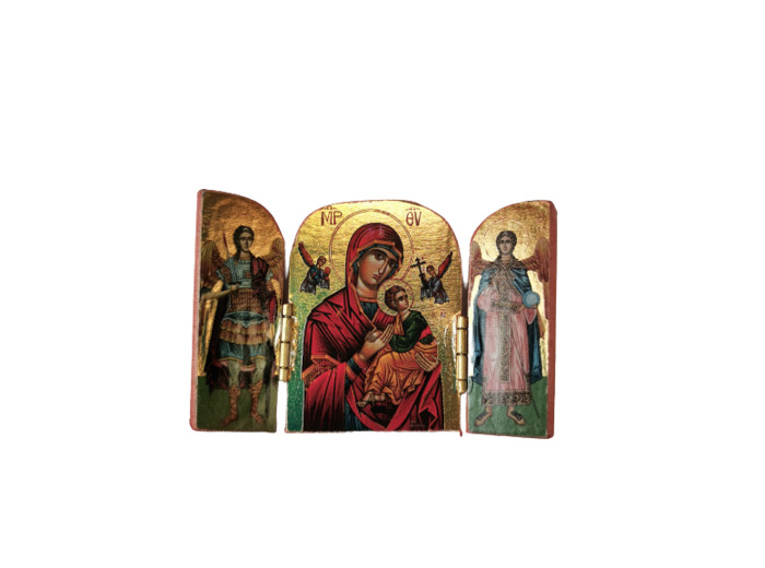 Triptyque doré 7x5cm - THEME DIVERS
