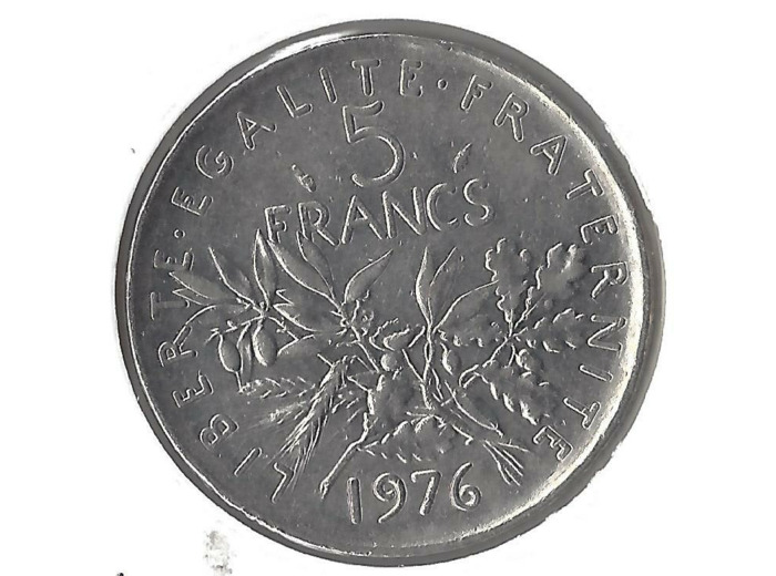FRANCE 5 FRANCS ROTY 1971 TTB+