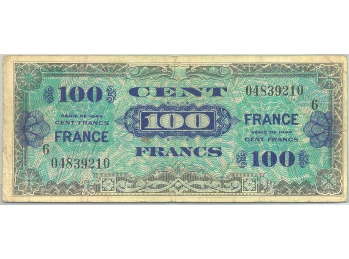 FRANCE 100 FRANCS Type FRANCE 1945 SERIE 6 TB+ 210