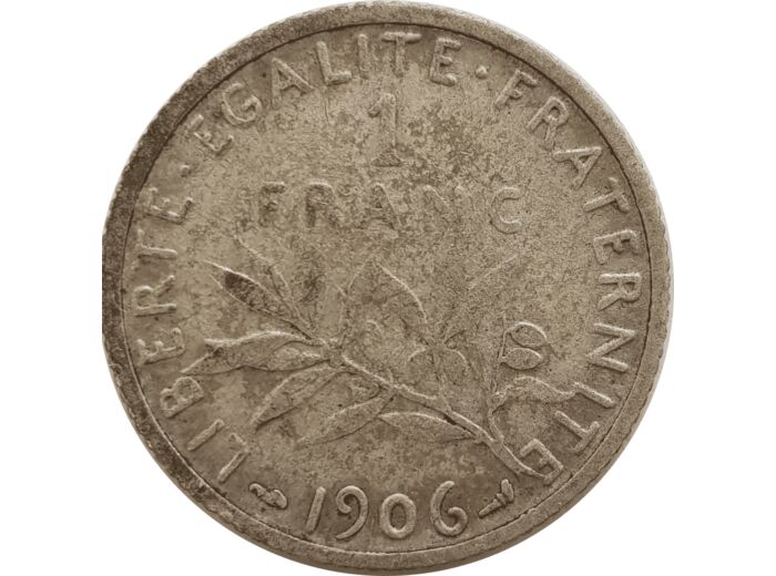 FRANCE 1 FRANC SEMEUSE 1906 TB (G 467)