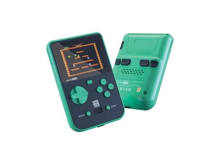 Console rétrogaming Taito Edition Super Pocket Noir, Vert et Blanc