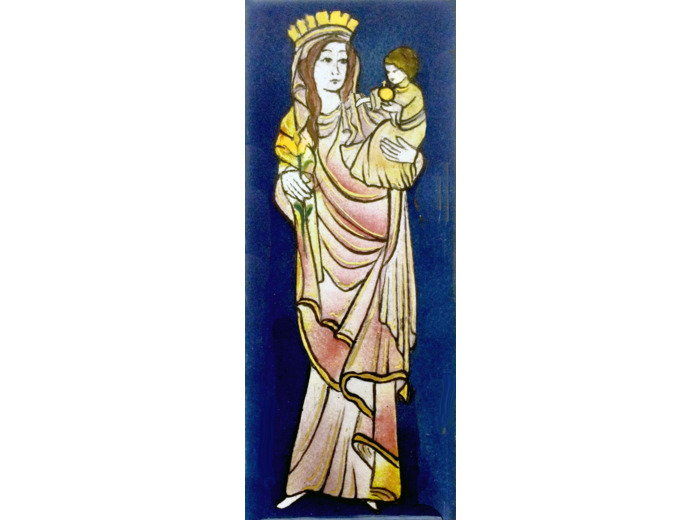 Vierge du pilier 15,5X6,5cm - EMAUX DU LIBAN