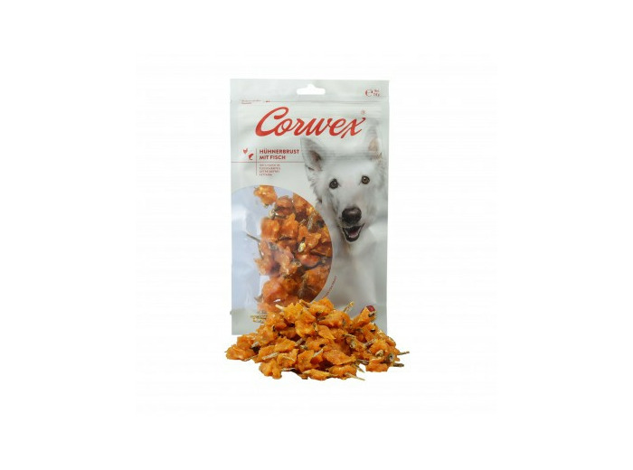 Friandises Corwex poulet et poisson - 2 tailles