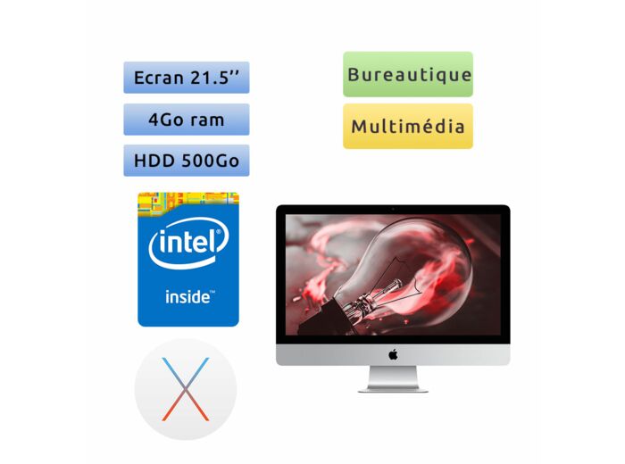 Apple iMac 21.5" C2D 3.06GHz A1311 (EMC 2308) 4Go 500Go - Grade B - Unité Centrale