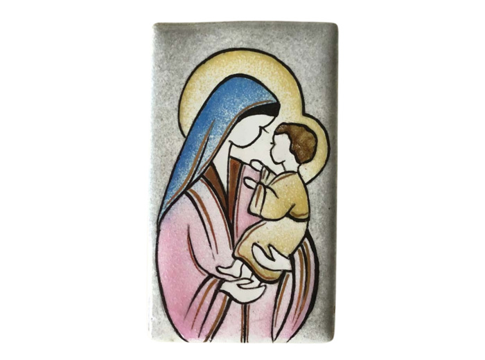 VIERGE de la TENotre Dame RESSE 9,5x5,5cm - EMAUX DU LIBAN