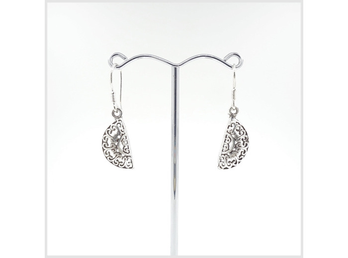 Boucles d'oreilles en argent massif