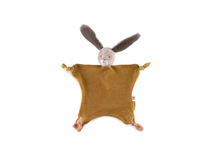 Doudou Lapin Ocre Trois Petits Lapins