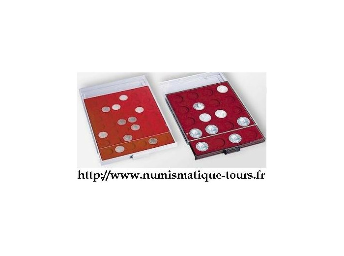 BOX MONNAIE 35 CASES pour 2 euro sous Capsules 304779