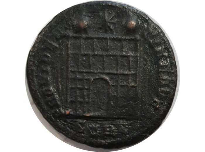 CONSTANTIN Ier (307-337) FOLLIS PROVIDEN-TIAE AVGG STR (TREVES) 2gr61