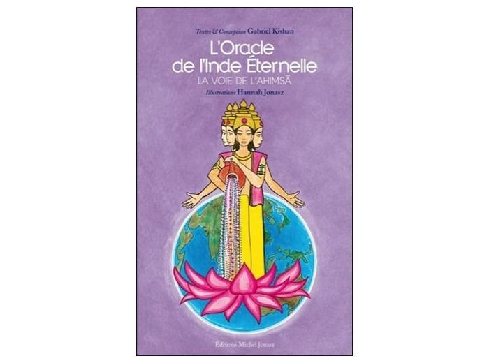 L'oracle de l'Inde éternelle, la voie de l'Ahimsa - 1 livre et 50 cartes