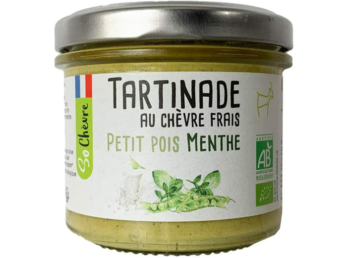 Tartinade Chèvre Frais Petit Pois Menthe 90G