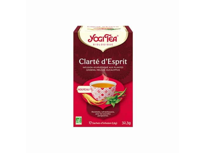 Infusion clarte d esprit 17x1,9g Yogi Tea