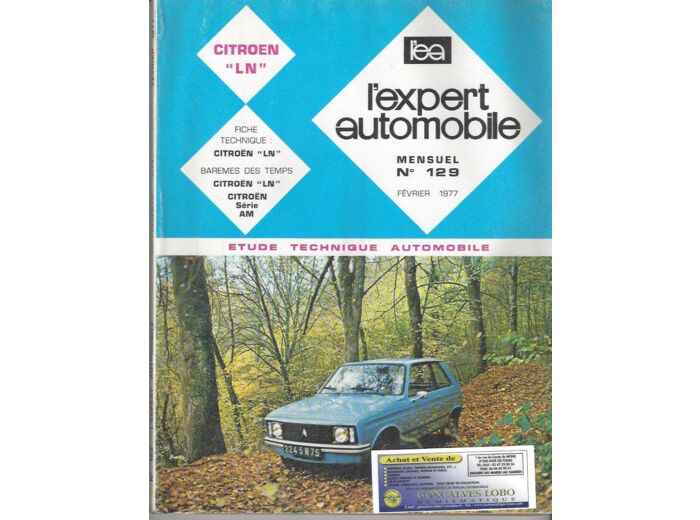 EXPERT AUTOMOBILE CITROEN LN N°129 FEVRIER 1977