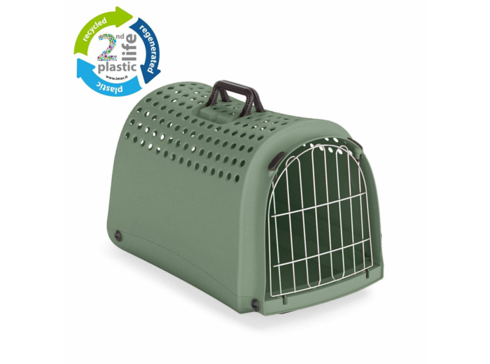 Cage de transport "Linus" 2nd life plastic - 52.5 x 32 x 34.5 cm
