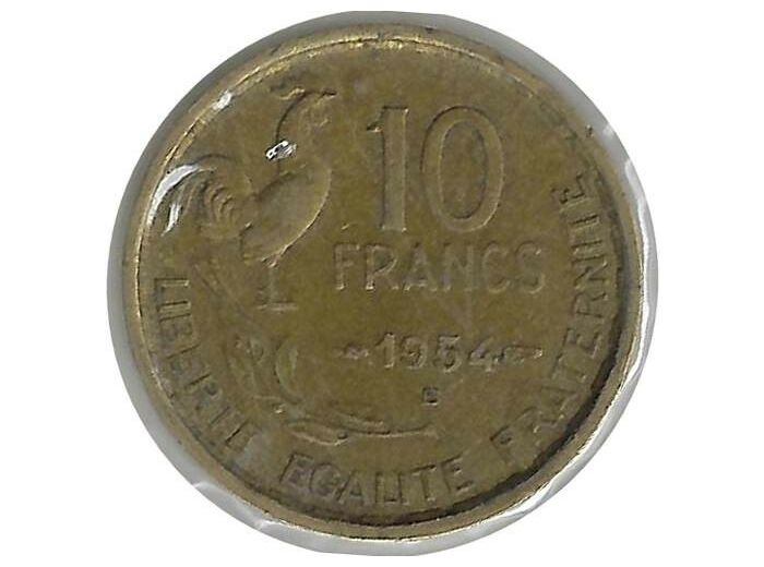 FRANCE 10 FRANCS GUIRAUD 1954 B TTB