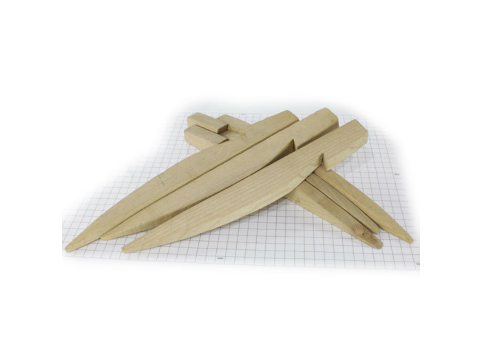 6 piquets bois neufs