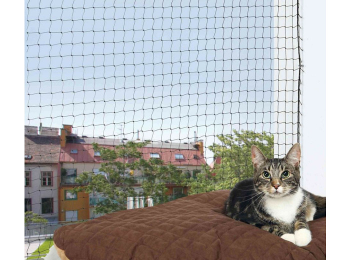 Filet de sécurité en maille pour balcon pour chat - 6 × 3 m