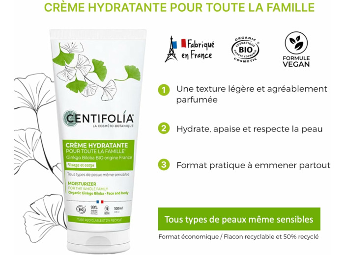 CREME HYDRATANTE FAMILLE 100ML Gamme pour toute la famil