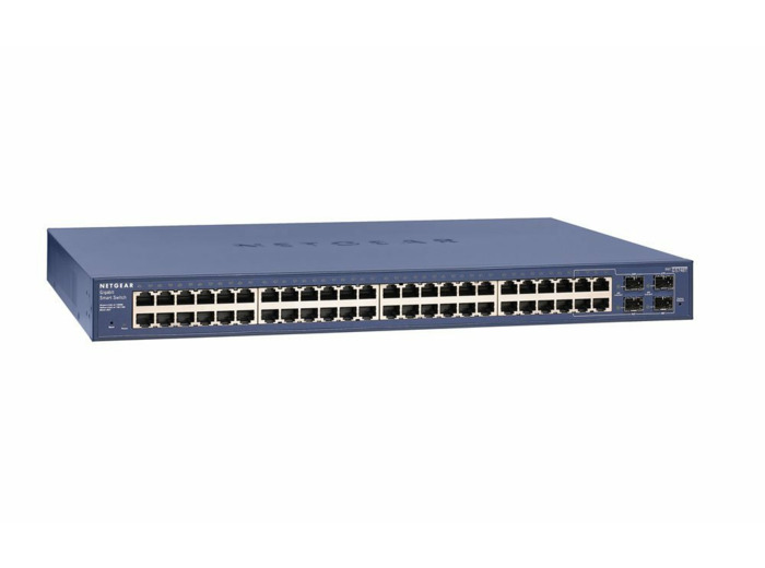 Netgear Prosafe GS748T v1H1 Smart Switch 48x Gigabit + 4 SFP, Smart Managed Pro (stackable)