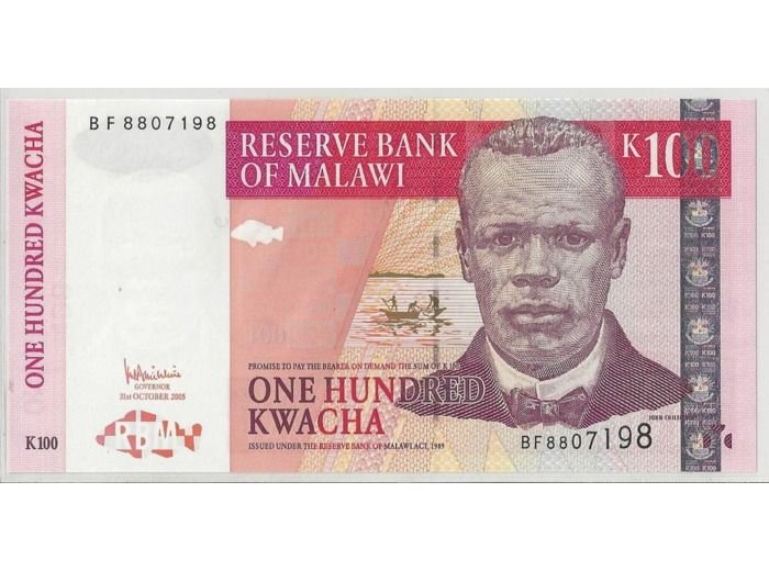 MALAWI 100 KWACHA 31/10/2005 NEUF