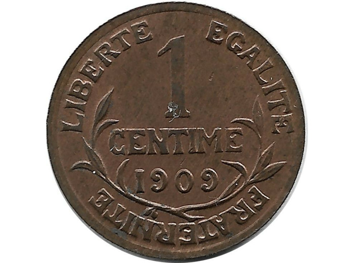 FRANCE 1 CENTIME DUPUIS 1909 TTB+