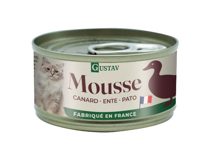 GUSTAV Mousse pour chat, au Canard - 85g