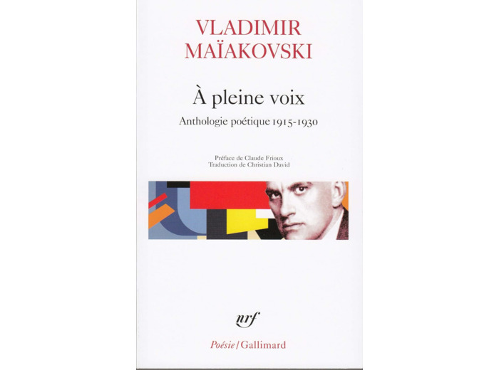A PLEINE VOIX - ANTHOLOGIE POETIQUE 1915-1930