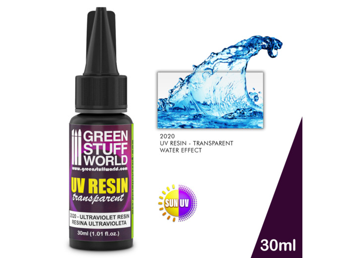 Peinture - Effet d'eau, Résine à rayons Ultraviolet (UV) 30ml