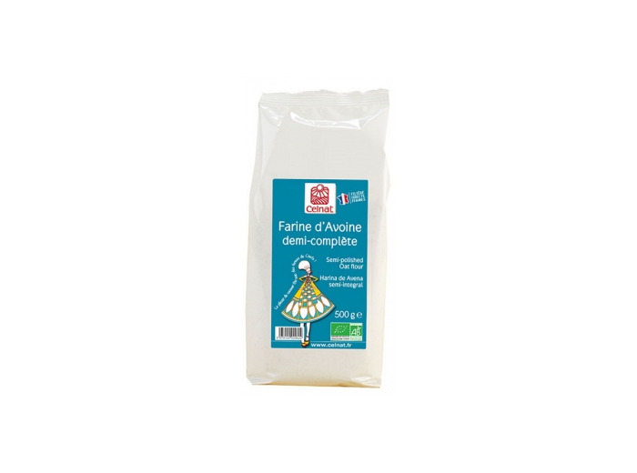 Farine d'avoine demi complète Celnat 500g