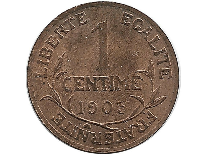 FRANCE 1 CENTIME DUPUIS 1903 SUP/NC
